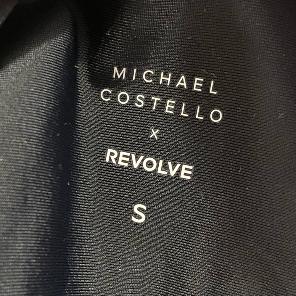 MICHAEL COSTELLO x REVOLVE black silver rings Naja One Piece high cut swimsuit - Picture 5 of 6
